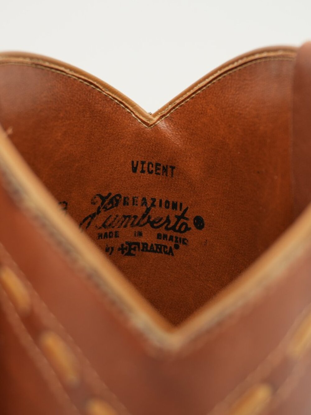 Vintage Leather Cowboy Boots Decorative Western Cowgirl Boots size 10 - Picture 3 of 15